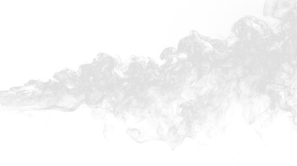 Realistic smoke png with drifting fog mist, dark atmospheric cloudiness, transparent background effect, chemical vapor texture and abstract air motion illustration design. © Artem  Nazarenko