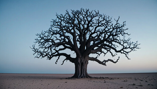 The massive old tree stands there in all its glory