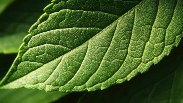 Close-up of green leaf on plant