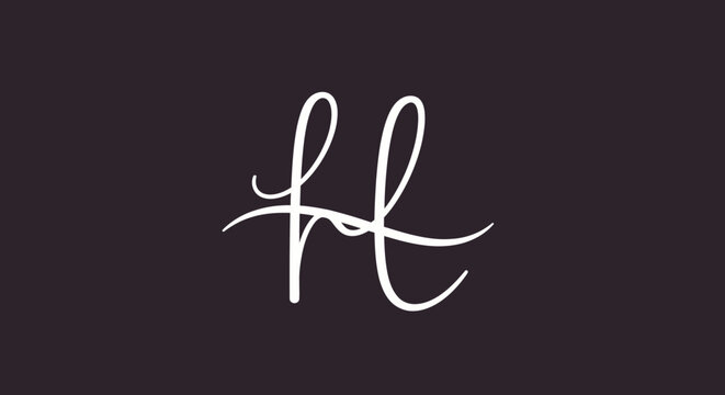 Handwritten FF script monogram logo on dark background