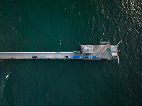 La Jolla Shores pier from Above in San Diego California 