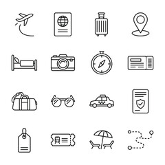 Fototapeta premium Luggage tag vector illustration with blank label and metal ring flat design