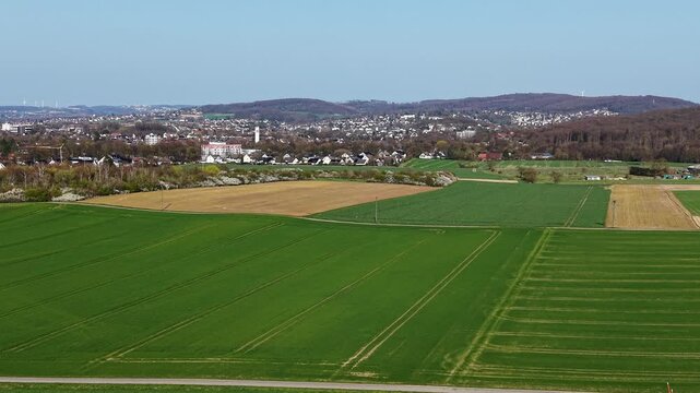 Scenic german countryside landscape of menden sauerland