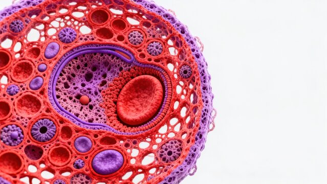 Colorful cellular structure