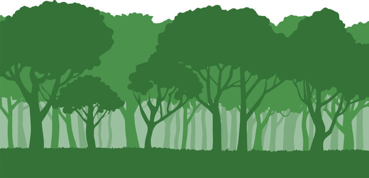 Forest silhouette for logo use