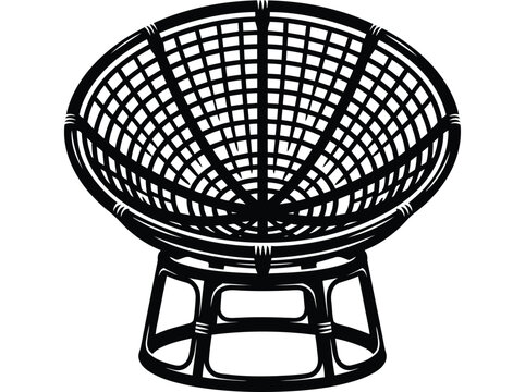 Grill barbecue basket with curved lattice pattern