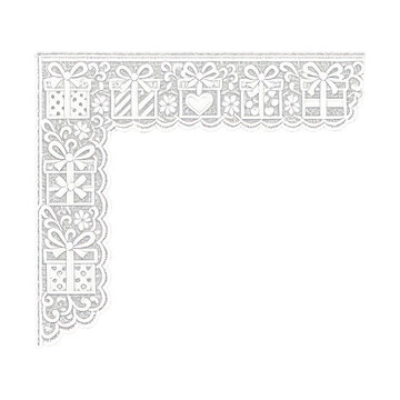 PNG Elegant lace gift border