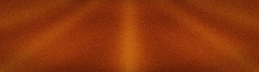 Fototapeta premium Wide abstract copper orange and brown grainy aesthetic background for modern luxury design