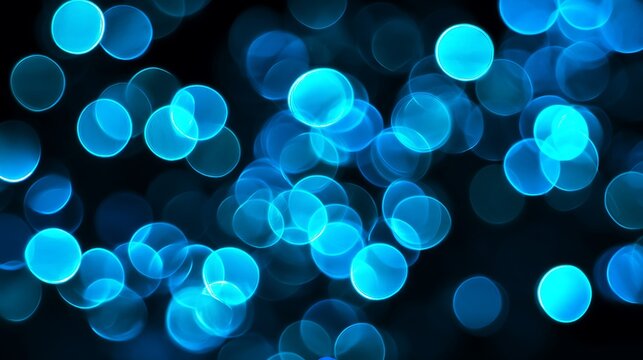 Abstract blue and cyan hexagonal pattern, geometric background