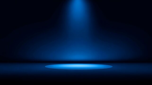 Abstract blue gradient light streak with glowing core background
