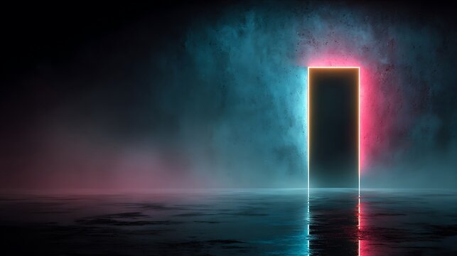 Abstract gradient background, with vertical light, beam, dark blue, and purple tones