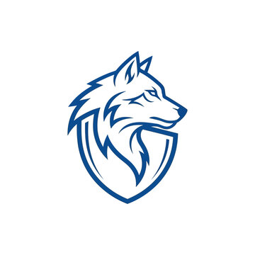 A Logo Or Emblem Of A Wolfs Head The Wolfs Face Is In The Center Of The