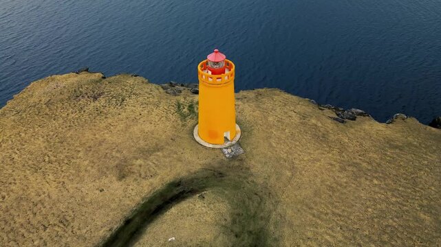 lighthouse on the coast of iceland