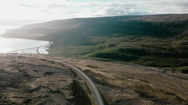 Westfjord road iceland