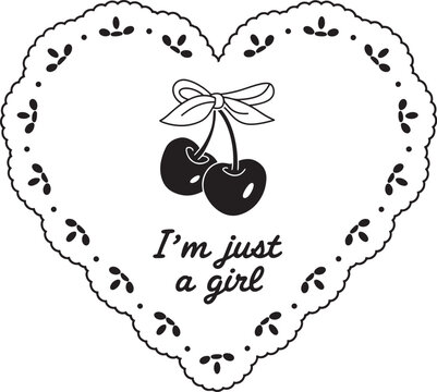 Cherry Valentine SVG Design