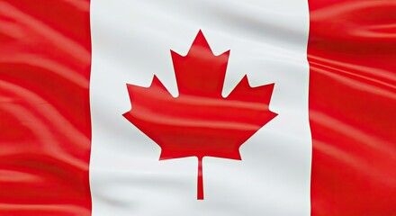Obraz premium Canada day background with text copy space waving canadian flag illustration