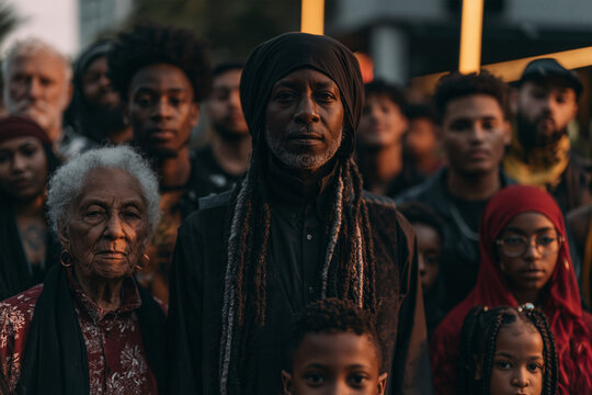 Group of People in Authentic Documentary Style Portrait Photo Showing Real Human Connection, Natural Emotions and Modern Multicultural Community Life in Everyday Candid Environment