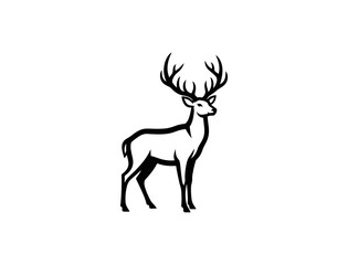 Fototapeta premium Majestic Stag Silhouette