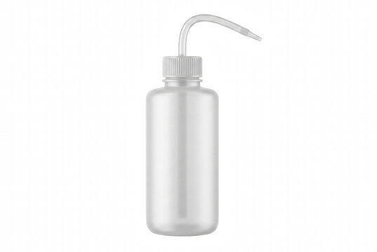 Laboratory Plastic Squeeze Wash Bottle with Curved Nozzle