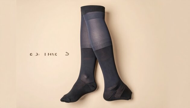 Ankle to knee graduated compression medical stockings for improved leg circulation and swelling reduction
