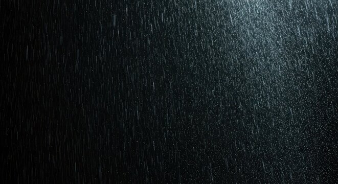 Ultra high definition extreme atmospheric rain particles forming a thick deluge and powerful cascading weather storm background effect, seamless, transparent, rain