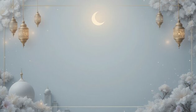 ramadan kareem style editable template background minimalist and islamic style eid mubarak iftar party.