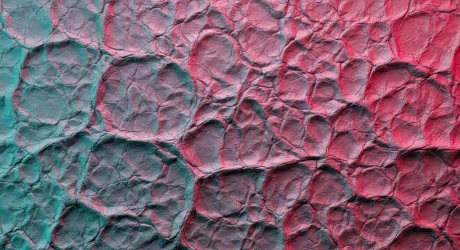 Highly detailed macro shot capturing a severely wrinkled surface material, showcasing deep, intricate folds, shadows, and aged, rugged patterns, deep, backdrop, texture