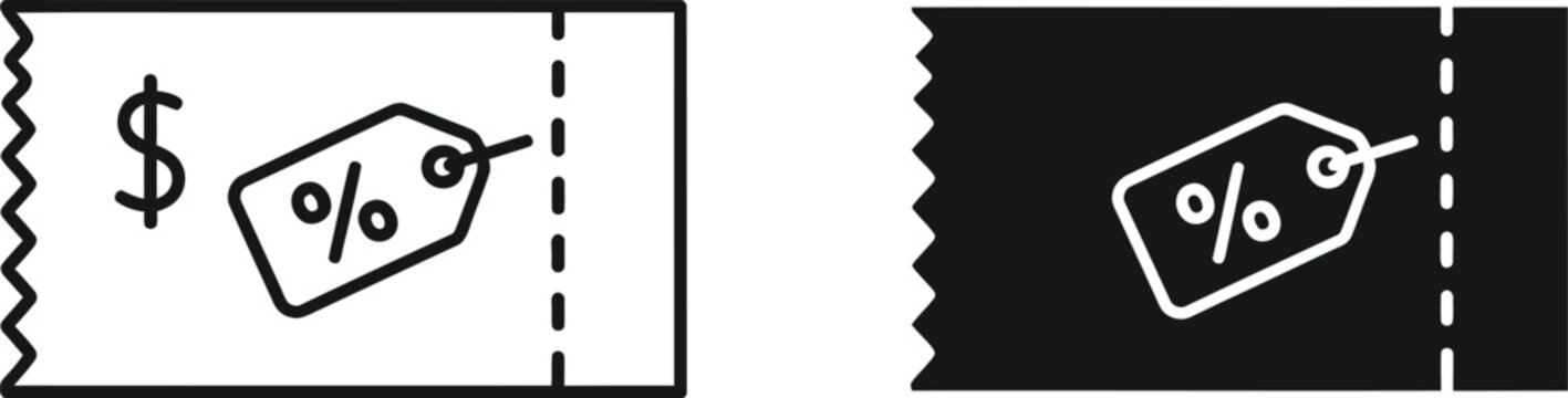 Money and Discount Coupon Illustration for Shopping and Savings
