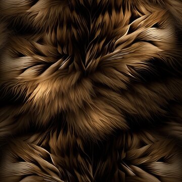 A soft dense organic surface made of layered hair fibers and natural animal coat.