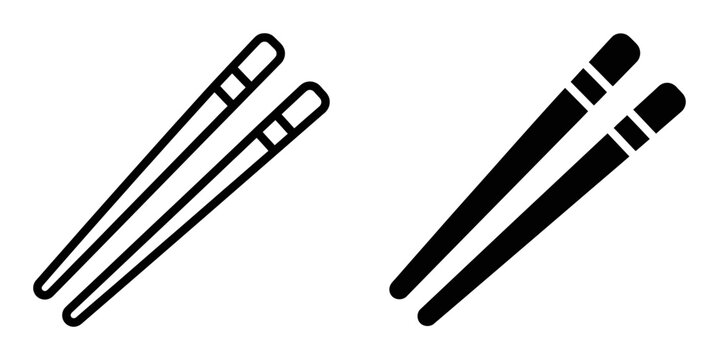 Drumsticks, black and white, vector icons, musical instruments, drum set
