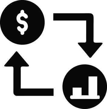 tokenomics line art vector illustration on transparent background