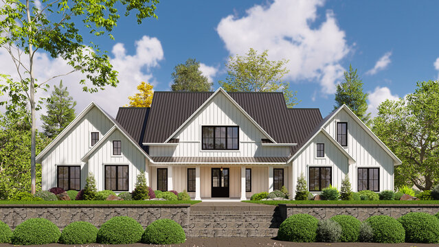 Modern farmhouse exterior USA modern Design 