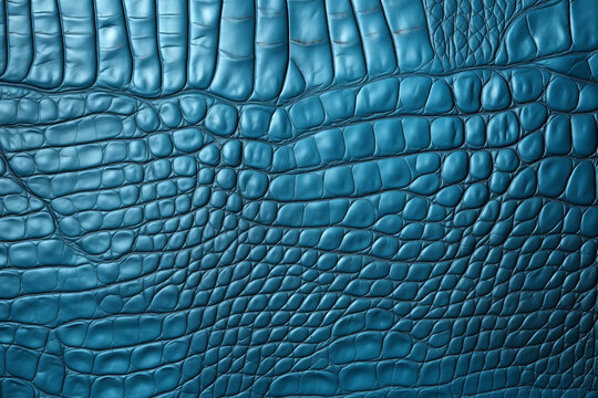 blue crocodile leather texture background