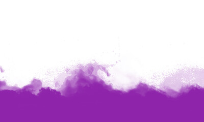 Obraz premium Vibrant purple powder explosion on a white background, isolated with transparent background