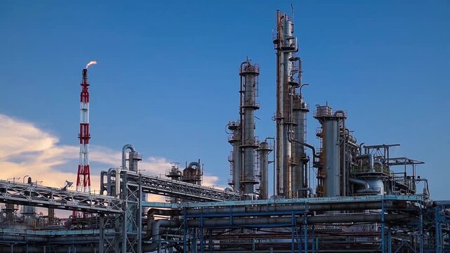 Factories in Kawasaki, Japan 6111