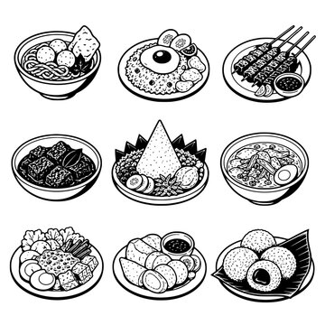 traditional Indonesian food  