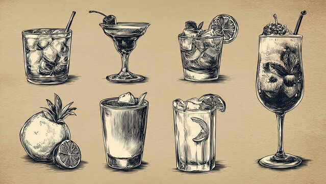 glass with ice and lime