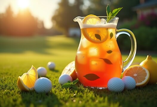 Arnold Palmer Refreshing Blend Lemonade Iced Tea Golf Complex Patio Lounge Area Outdoor Experience