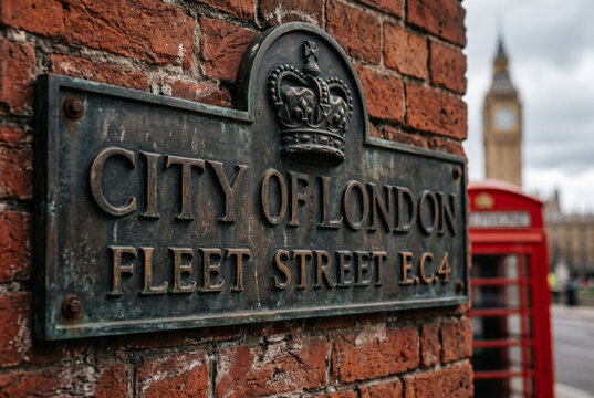 City of London Street Sign Fleet Street EC4