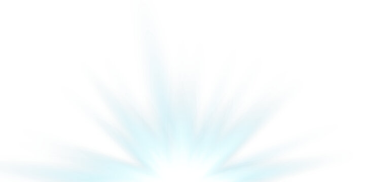 Sunlight bright golden flash of light on transparent background with rays and glare and rainbow, Vector graphics.