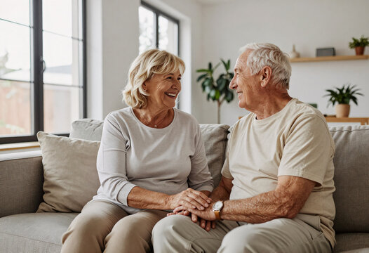 Elderly Couple Enjoying Retirement Home