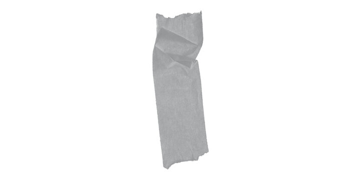Hanging empty white plastic garment bag on transparent background minimalist storage