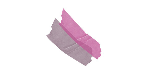 Naklejka premium Origami paper airplane in flight with pink and white gradient isolated on transparent background