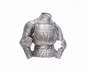 Obraz premium knight armor on a white isolated background