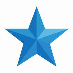 Obraz premium Blue Star Icon