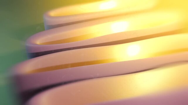 Golgi Apparatus in a Human Cell - 3D Cinematic Simulation