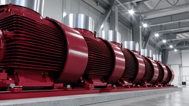 Manufacturing facility with large electric drives