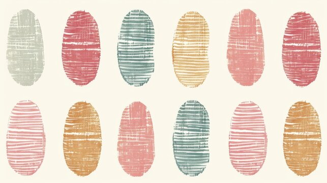 Color Palette Swatches and Abstract Pattern 209