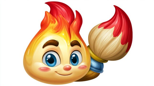 Cute Creative Art Supply Character Illustration 301