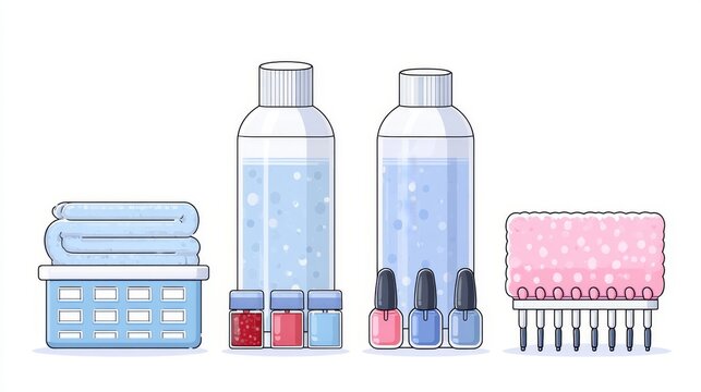 Makeup Brush and Cosmetic Beauty Illustration 319